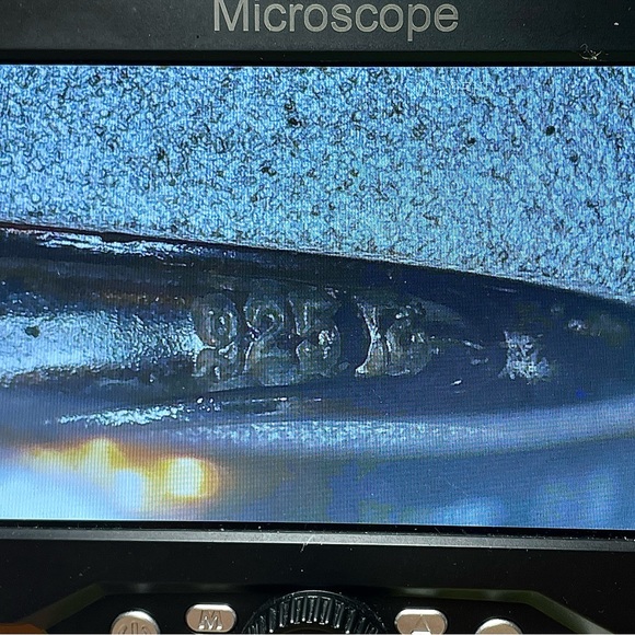 Silver 925 “Engagement style” Ring with CZ stones Size 7 - Picture 6 of 7